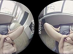 Sexy amateur babe Marina masturbates to orgasm.