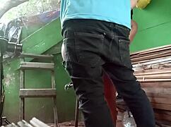 casual amateur couple gets wild in the kitchen with steamy action