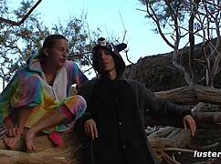 Eze And Jowy Submit Ezekiel In Outdoor Bondage