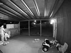 She moans, Fuck me from behind on the porch with the gate open for everyone to watch my creampie!