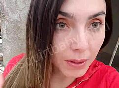 Feeling wild, I’m fingering myself and squirting on the terrace craving video calls