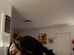 Feeling the intense pleasure from that monster black cock in my mouth.