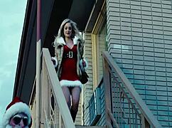 This sexy brunette model goes topless on silent night!