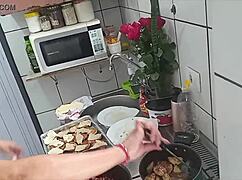 Hey Sarah, cooking sexy eggplant parmigiana in the kitchen?