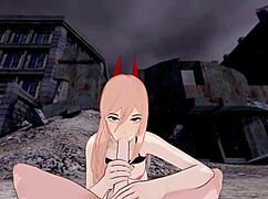 Koikatsu Denji Power Chainsaw Man Hentai Blowjob Handjob Cumshot