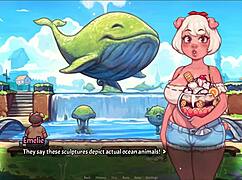 My pig princess sucks ice cream with naughty techniques