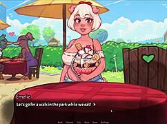 My pig princess sucks ice cream with naughty techniques