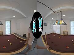 wetvr billiards tease gets drenched in vr