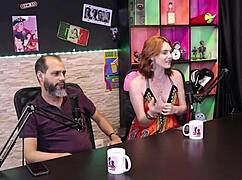 Reh Queen Tiffany Rocha in Sheer Red Lingerie