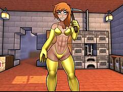 who gave our girl the golden bikini in hornycraft?