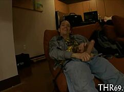 Watch this intriguing scene of sucking a 10-pounder in a neutral setting