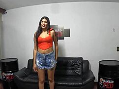 Mariana Torres Entering House With Surprises In Naked Lingerie Backstage