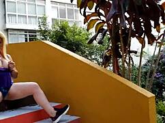 feeling so free as she shows off her big ass without any fear