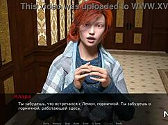 maid teases with her breasts in anime hentai episode