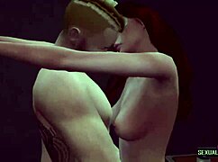 Inspectors having sex in the office, hot 3D animations