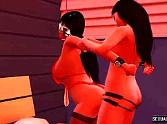 In this animation, a straight girl unknowingly engages in lesbian sex with a woman pretending to be her boyfriend