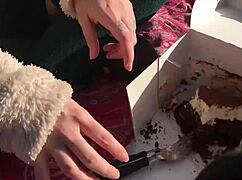 A latina couple explores orgasm control with toys in the park