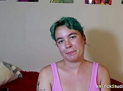 Fun strip trivia game with olivia ripping clothes and big tits!