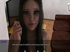 hey, jamie is leveling up her deepthroat skills in this anime college game scene with a big ass brunette