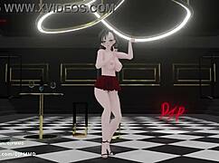 Sexy rachel dances in dress render