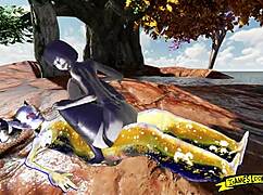 Demons fuck big ass in hentai.