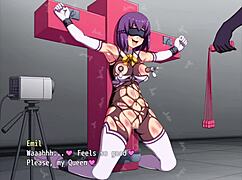 Infiltrating Agent Emil Faces Harsh Bondage in Anime Game Part 4. Humiliation Unfolds in Hentai Scene.