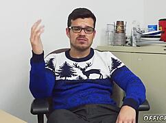 Gay Men Fucking in Holiday Line!