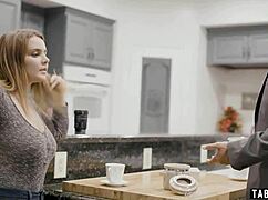 Busty Couchsurfer Steals From Her Host Who Catches Her