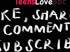 blonde teen 18+ pussy pounded hard by big cock in interracial close up