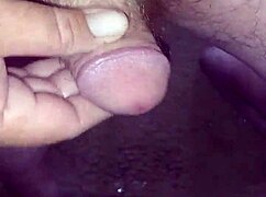 Amateur gives intense handjob to morning wood cock