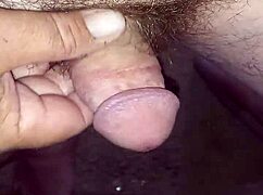 Amateur gives intense handjob to morning wood cock