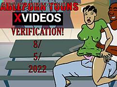 Verification video for african ebony anime hentai cartoon