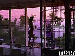 Lana Rhoades Experiences Her First Double Penetration In This Intense Scene!