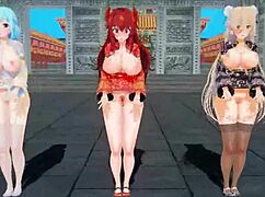 Chinese virtual YouTubers celebrate New Year with MMD flair by KKVMD