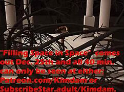 White queen explores passion with snow elf in icy fantasy.