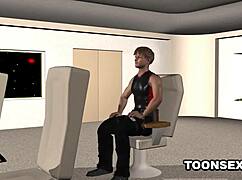 3D cartoon emo babe sucks cock and gets fucked hard! Bent over doggystyle!