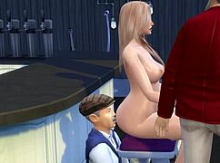 ass kissing in public gets wild. uncensored cartoon action unfolds outdoor with big butts.