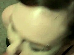 Late night couple sexytime turns into a wild blowjob. Chubby amateur gags on monster cock!
