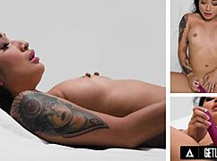 Up Close View of Avery Black's Solo Female Masturbation with Natural Beauty in Full Scene