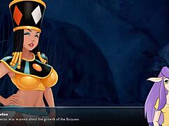 caulifla gives rough blowjob in dragon ball hentai