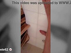 My sexy stepsister with big tits pleases me in the bathroom.