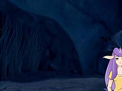 caulifla gives rough blowjob in dragon ball hentai