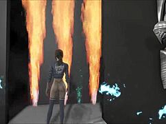 fallout 4 sporty fashion on fire? so sexy.