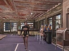 fallout 4 sporty fashion on fire? so sexy.