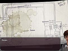 lust epidemic pregnant gets cum on face in anime hentai cartoon.