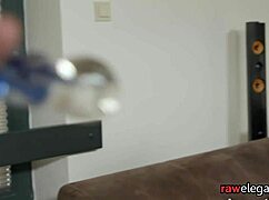 Cute euro babe bent over interracially drilled pov anal glamour