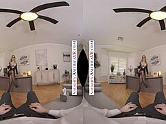 I can't resist Crystal Rush's big tits and heels as she gives blowjob in the office.