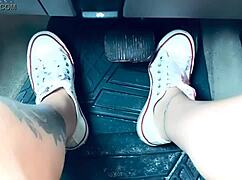 Fetish Feet Pedal PUMPING and MASTURBATING Session!