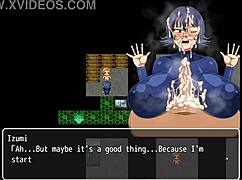 Oh man, I swear John cummed twice between her giant tits in this hentai game ep 22...