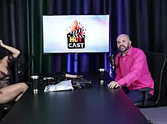 Hidden Listener Enjoys Sheer Red Models' Secret Pleasures